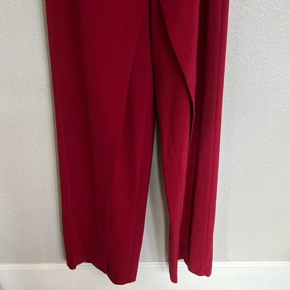 White House Black Market Strapless Red Jumpsuit - Picture 5 of 7